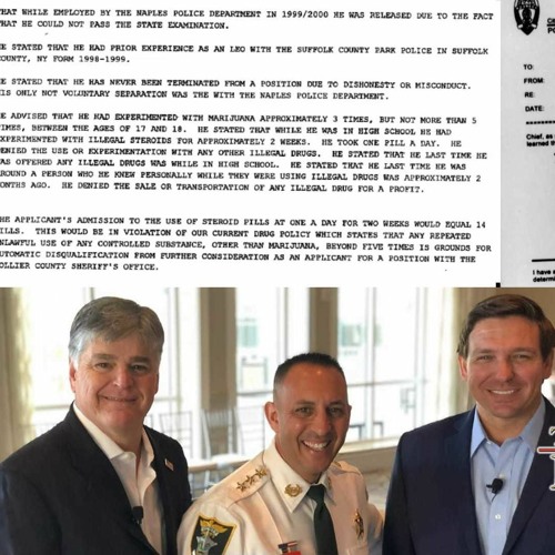 Exhibit A Against Continuing To Promote Ron DeSantis For Office: Lee County Sheriff Carmine Marceno