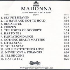 Madonna - Has To Be (Demo 2)