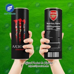 Arsenal F.C Nutrition Facts Energy Skinny Tumbler Cup - Flywolrd.com