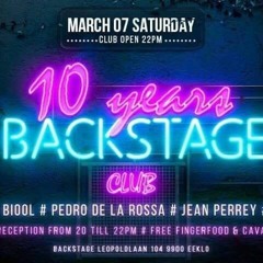 10 Years Backstage 07/03/2020 Pedro De La Rossa Set time 06:00-08:00