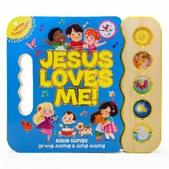 Read^^ 📖 Jesus Loves Me 5-Button Songbook - Perfect Gift for Easter Baskets, Christmas, Birthdays,