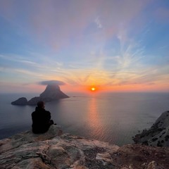 it's not just a sunset; it's a moonrise too