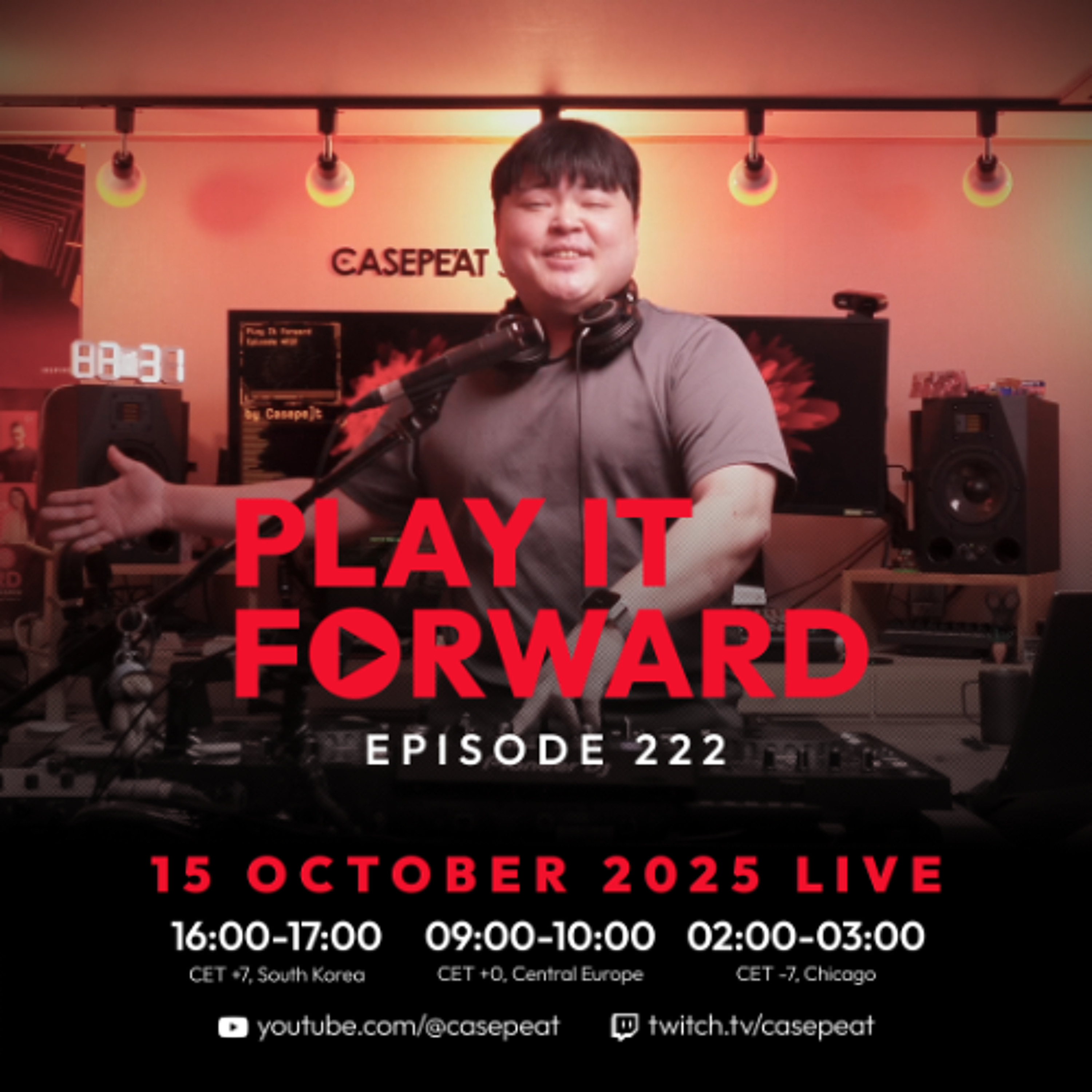 Play It Forward Ep. 222 [Trance & Progressive] by Casepeat - 10/15/25 LIVE episode artwork