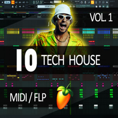 10 Tech House drop Basslines DEMO (FLP + FREE MIDI) vol.1 (by DIGERZ)