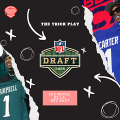 On note la draft 2025 des équipes de la NFC East