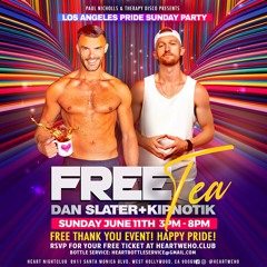 FREE TEA - DISCO THERAPY - PRIDE EDITION LIVE FROM HEART WEHO
