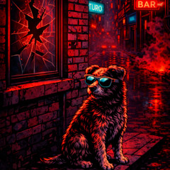 The window is broken