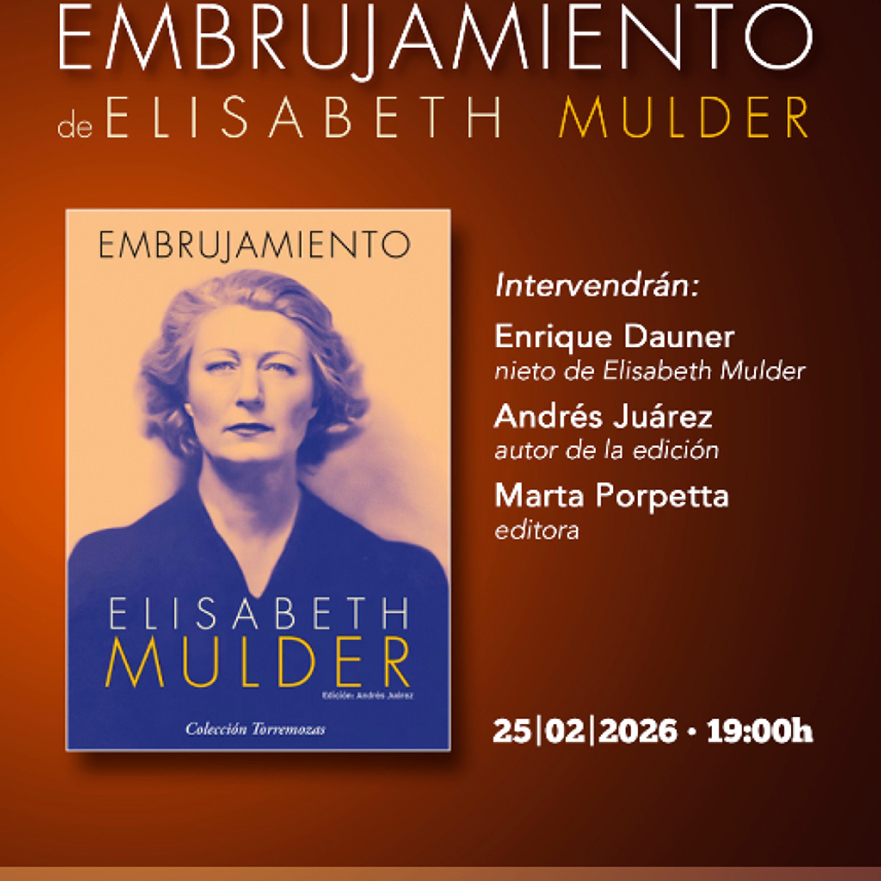 Presentación del libro Embrujamiento, de Elisabeth Mulder episode artwork