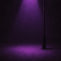 purple street lights