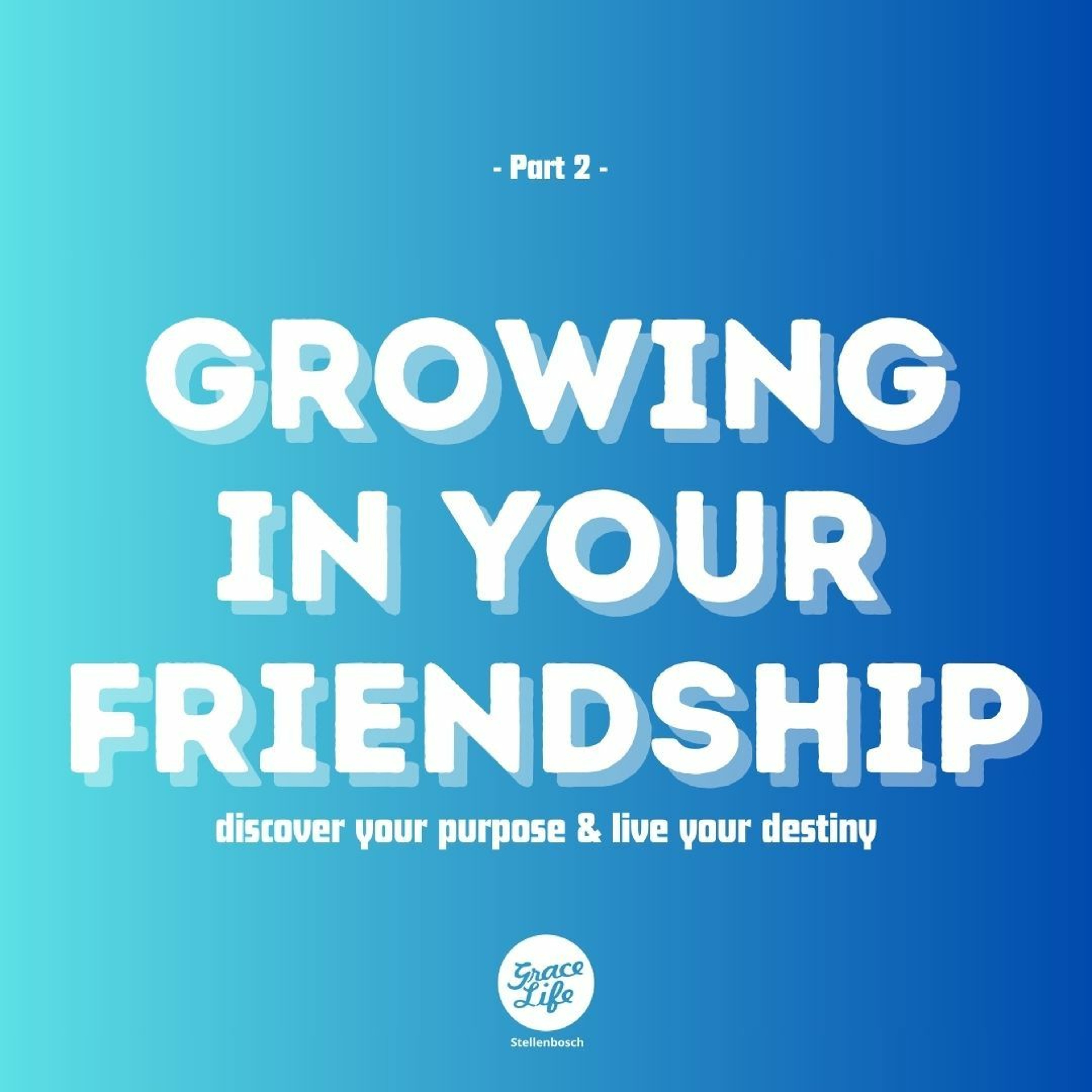 Your Purpose & Destiny- Part 2 - Growing In Your Friendship - Pieter Weenink(Stellenbosch)