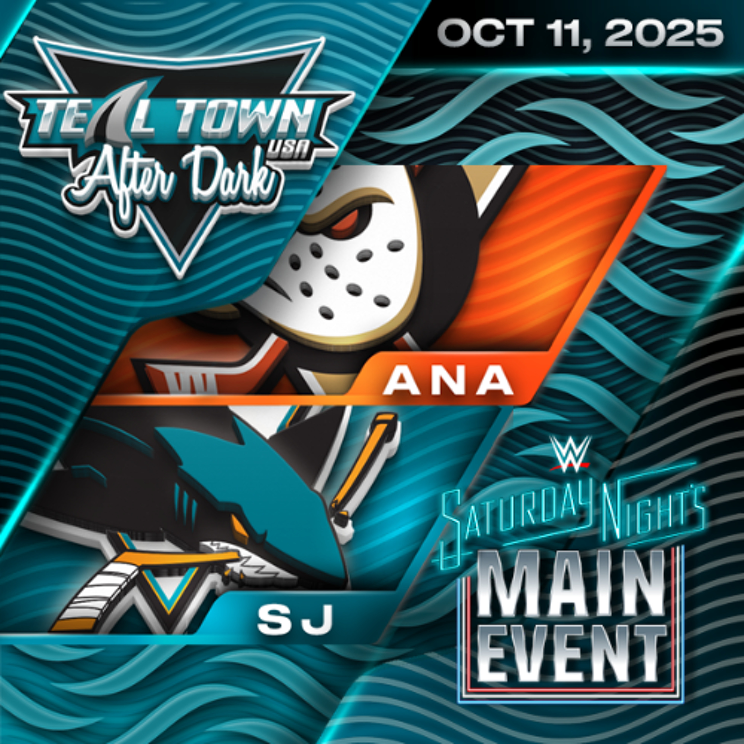 San Jose Sharks vs Anaheim Ducks - 10/11/2025 - Teal Town USA After Dark (Postgame)