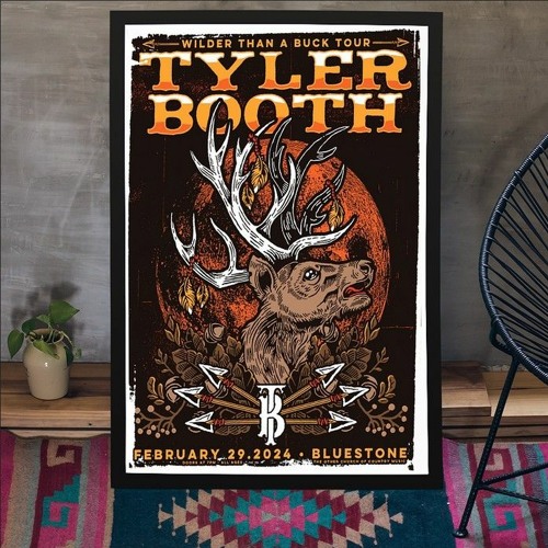 Stream tyler booth 2 29 2024 the bluestone columbus oh poster by