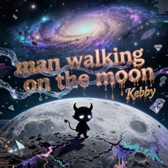 man walking on the moon