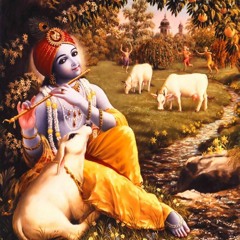 Lord Krishna Is Playing A Flute