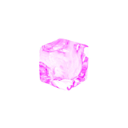 There is a Pink Ice Cube