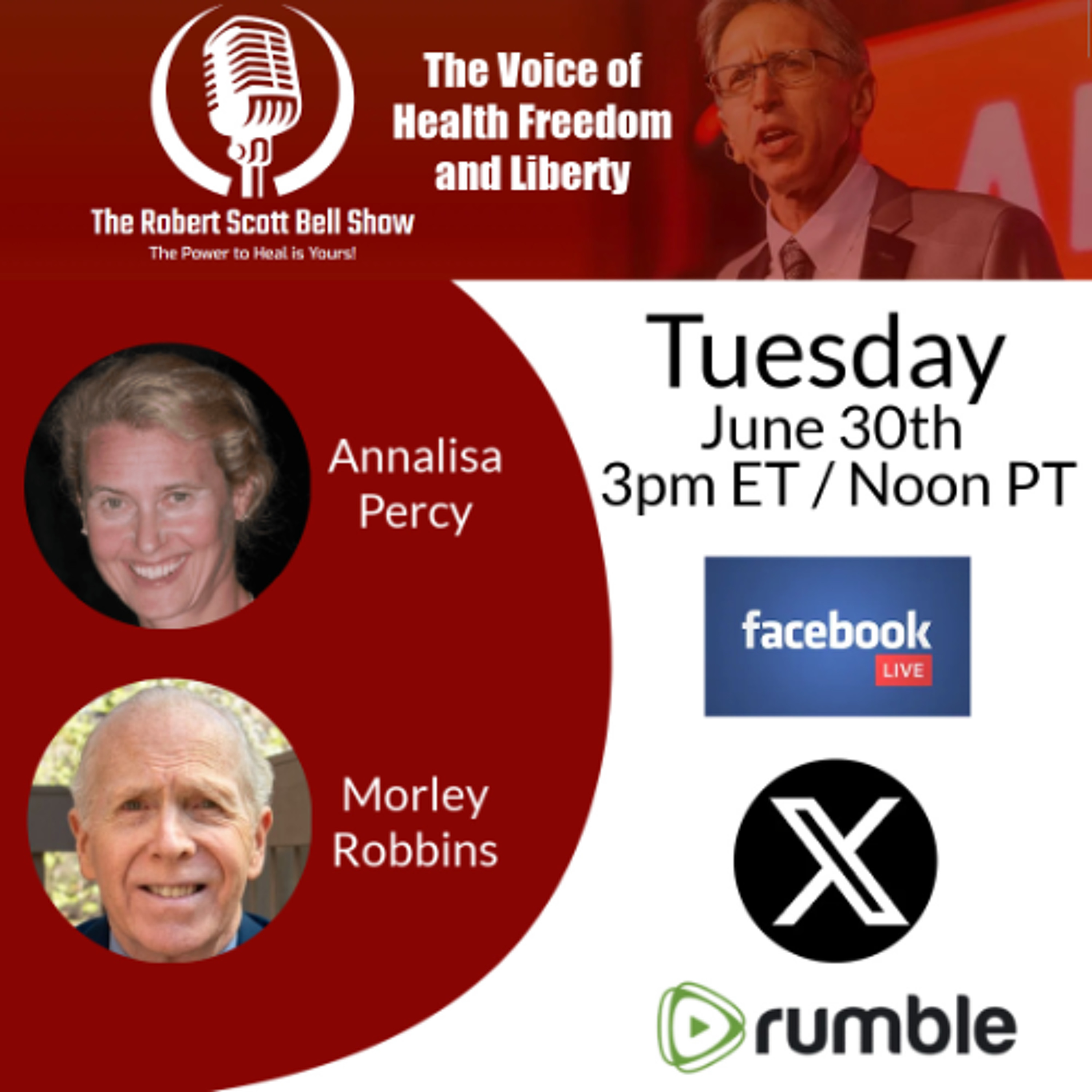 Annalisa Percy, Global Natural Health Solutions, Eating disorders, Morley Robbins, Cu-re, Root Cause Protocol - The RSB Show 6-30-26 episode artwork