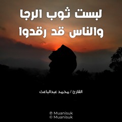 لبست ثوب الرجا والناس قد رقدوا