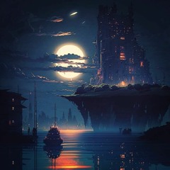 Under the Moonlight -1 hour Lofi Hip Hop Music with Water / River Sounds to study & relax to