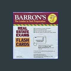 EBOOK #pdf 💖 Barron's Real Estate Exam Flash Cards (Ebook pdf)