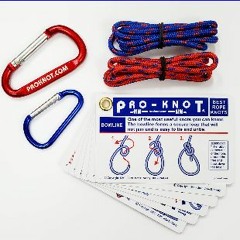 ((Ebook)) ✨ Knot Tying Kit | Pro-Knot Best Rope Knot Cards, two practice cords and a carabiner [W.