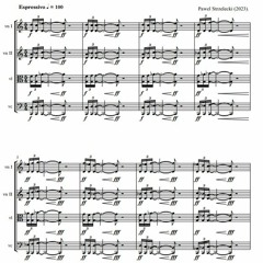 Pawel Strzelecki: 1. Opening [String Quartet No. 17 (2023)].