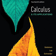 DOWNLOAD KINDLE ✔️ Calculus & Its Applications by  Larry Goldstein,David Lay,David Sc