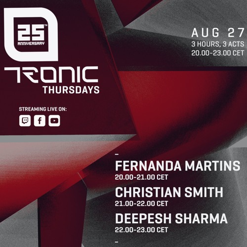 Tronic 25 Years Anniversary Live Stream Set