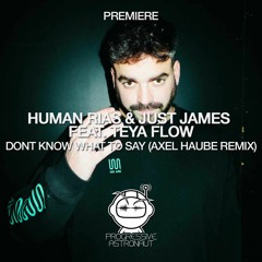 PREM: Human Rias, Just James Ft. Teya Flow - Dont Know What To Say (Axel Haube Remix) [Eklektisch]