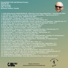 2025-09-26 DJ Michael Terzian pres. DéCaDANSE #349 on Montreal's CIBL 101.5FM