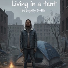 living in a tent