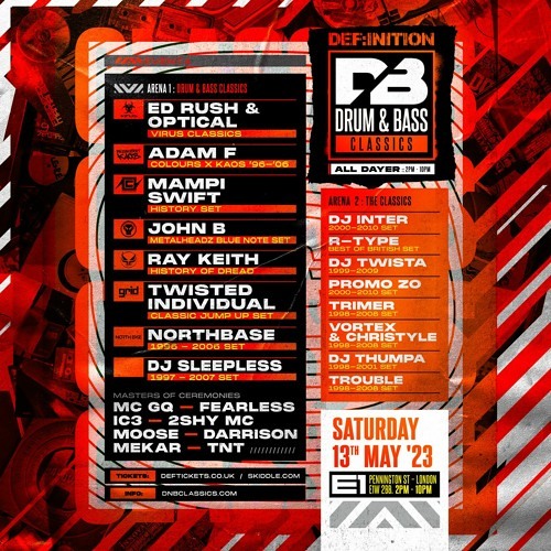 2023-05-13 - Adam F feat. Conrad & Darrison @ DEFINITION - Drum & Bass Classics (All Dayer 4) - ...