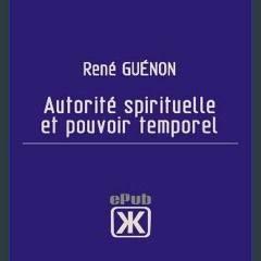 Read$$ 📖 Autorité spirituelle et pouvoir temporel (French Edition) PDF Full