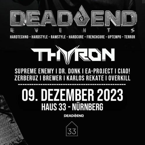 KARLOS live @ Haus 33 Nürnberg -  09.12.23 // Hardtechno special // DeadEnd Events pres. THYRON