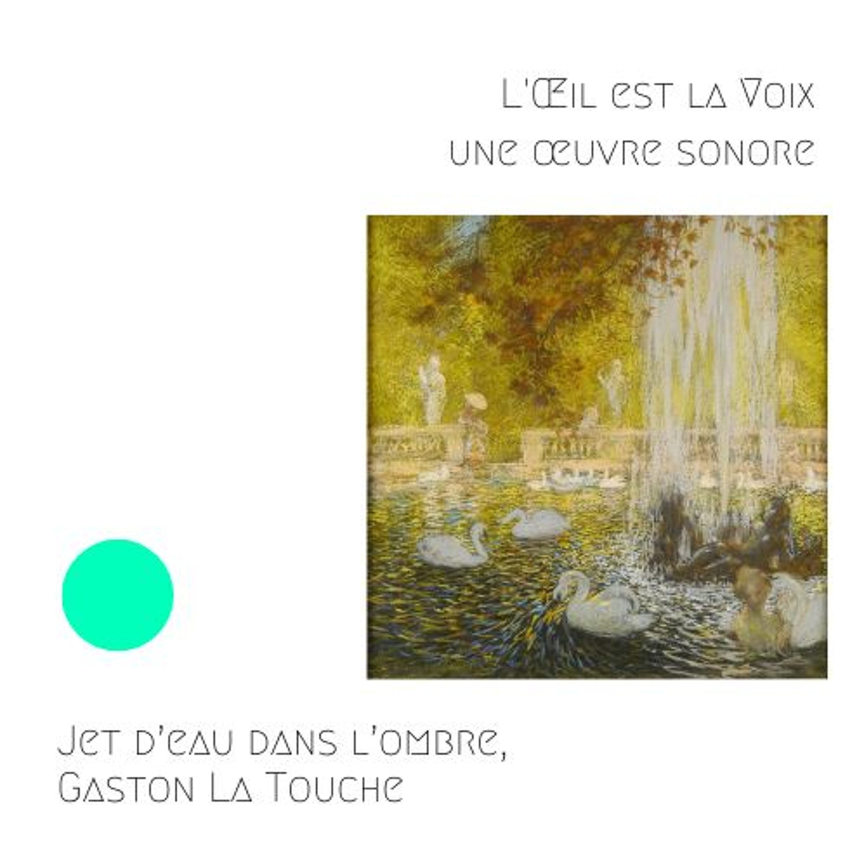 Jet d’eau dans l’ombre, 19ème siècle, Gaston La Touche