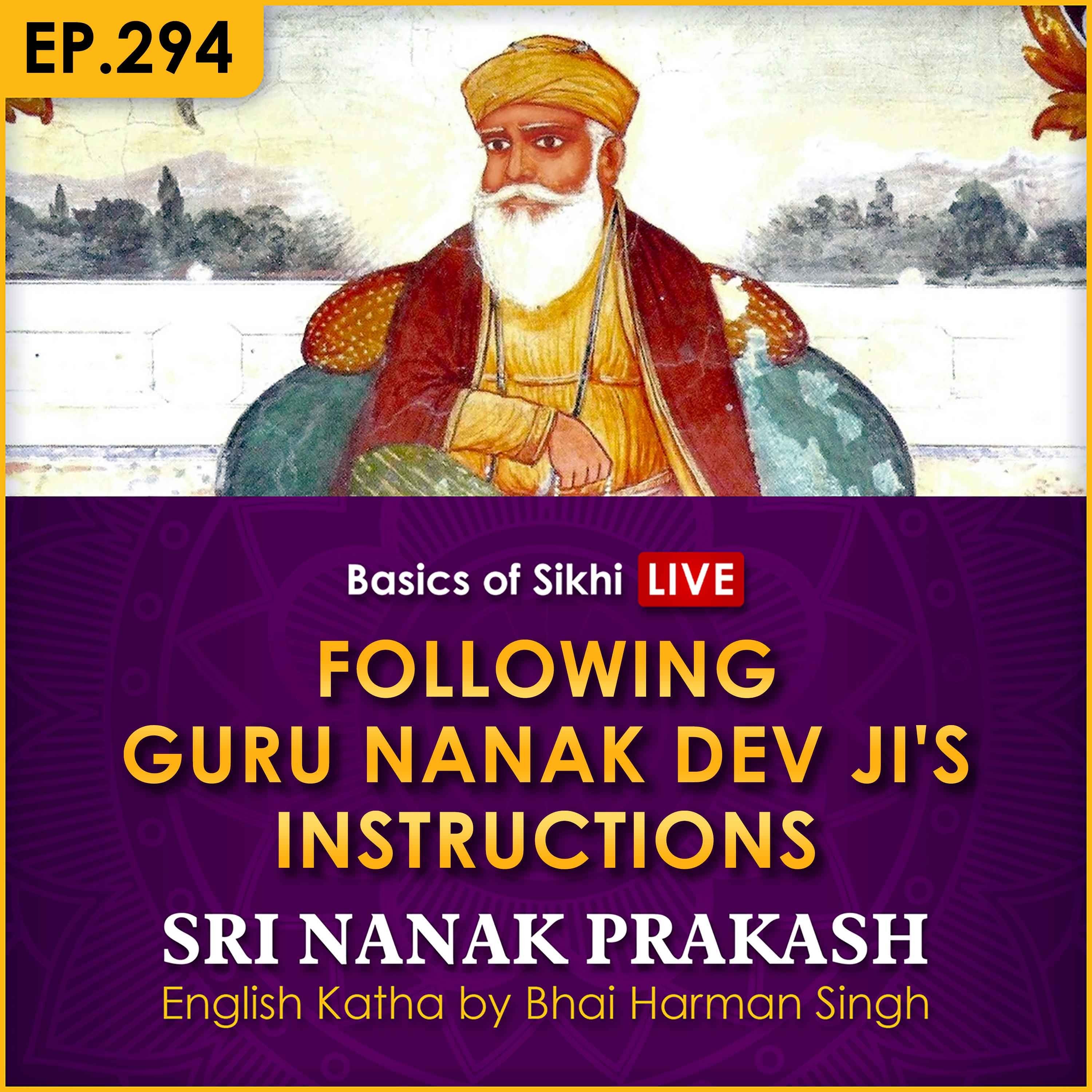 #294 Following Guru Nanak Dev Ji's Instructions | Sri Nanak Prakash Katha | Bhai Harman Singh episode artwork
