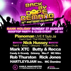 (FREE DOWNLOAD)BACK BY DOPE DEMAND SIXTEENTH BIRTHDAY PROMO MIX BY PIANOMAN