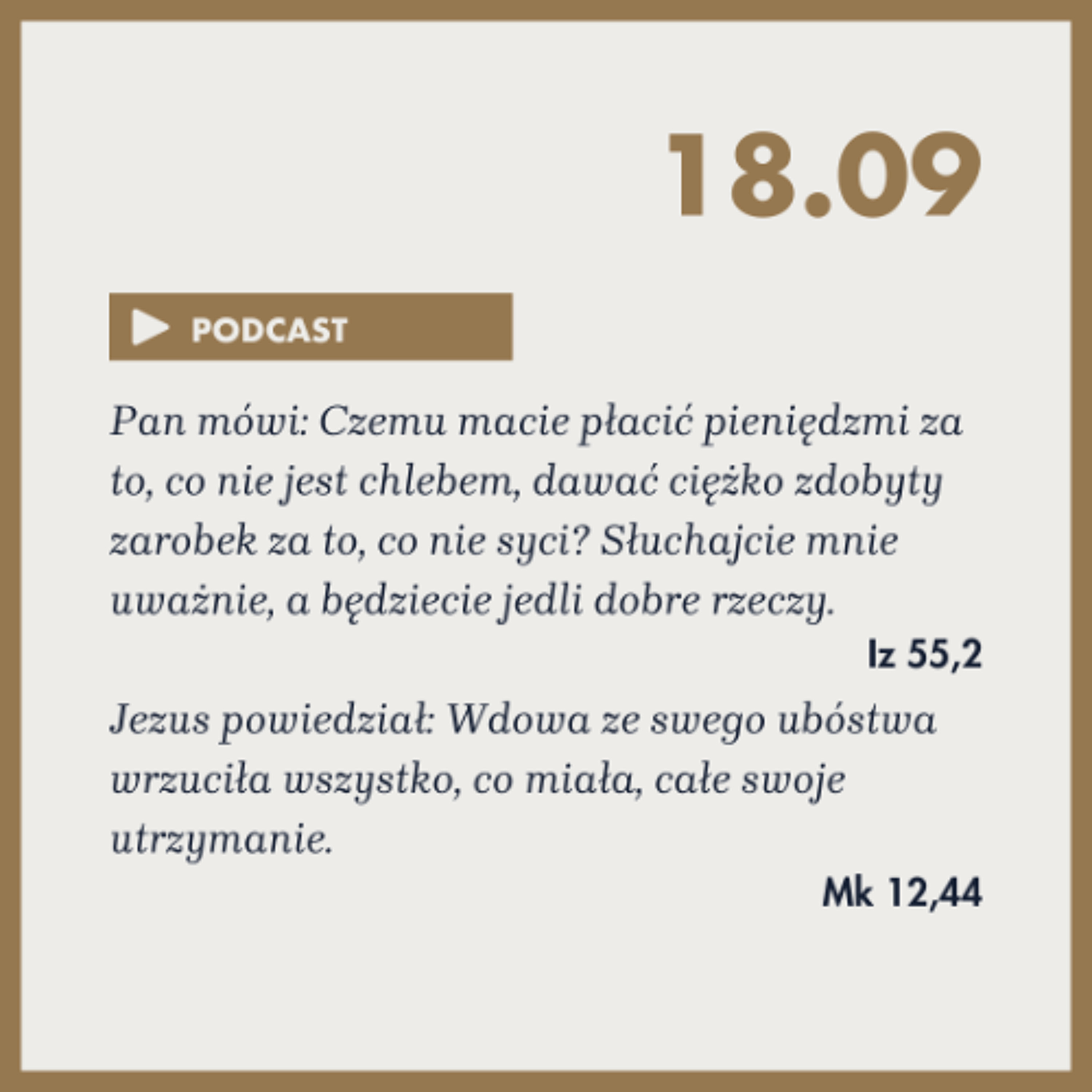 Rozważania na dzień 18 września 2025r episode artwork