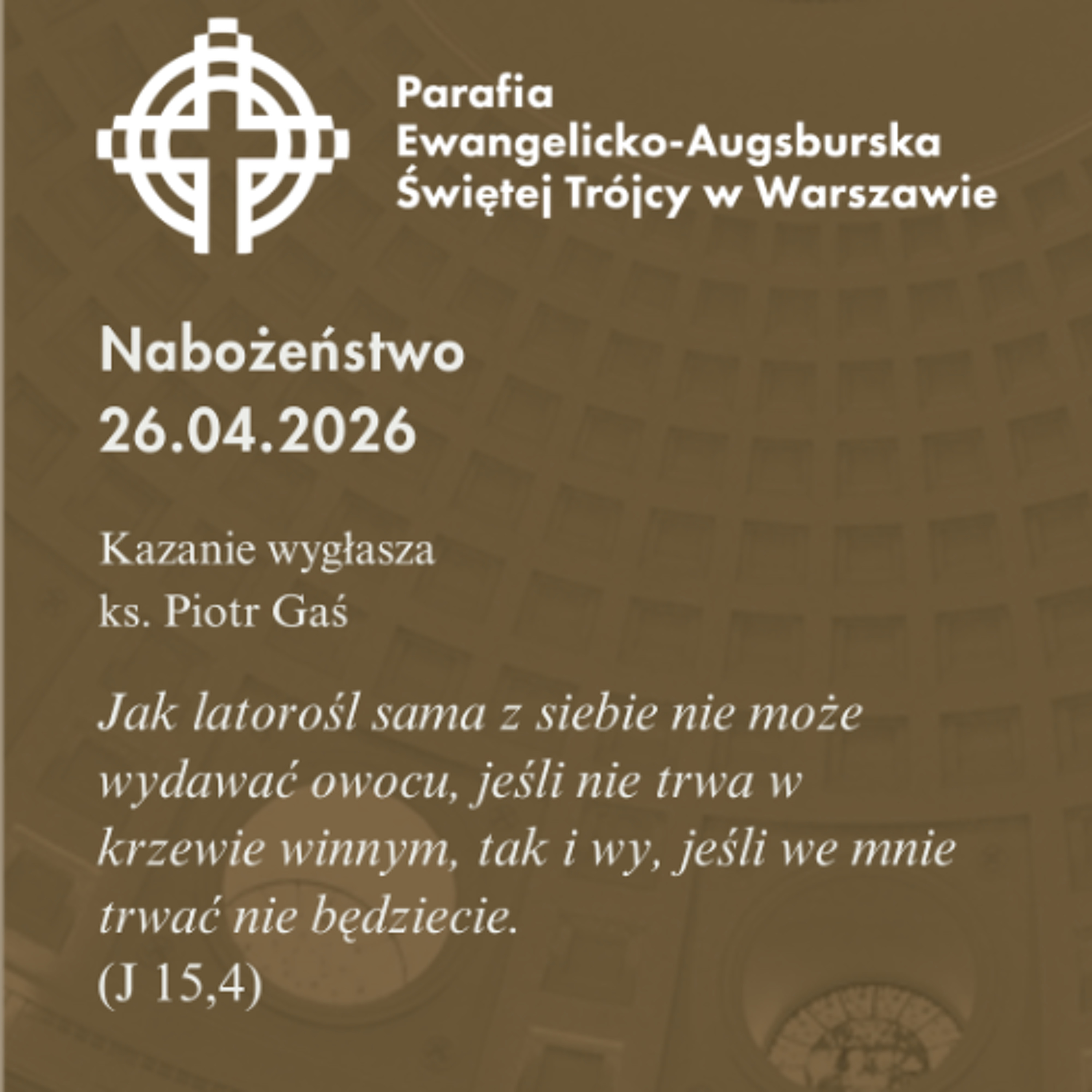 Niedziela ze Słowem, rozważanie z nabożeństwa 26 kwietnia 2026 episode artwork