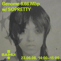 Genome 6.66 Mbp w/ sopretty on Baihui Radio