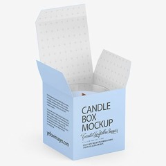 Download Free Paper Box W/ Candle Mockup Mockups PSD Templates