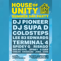 SUPA D & SPIDEY G - HOUSE OF UNITY SUMMER DAY PARTY PROMO MIX