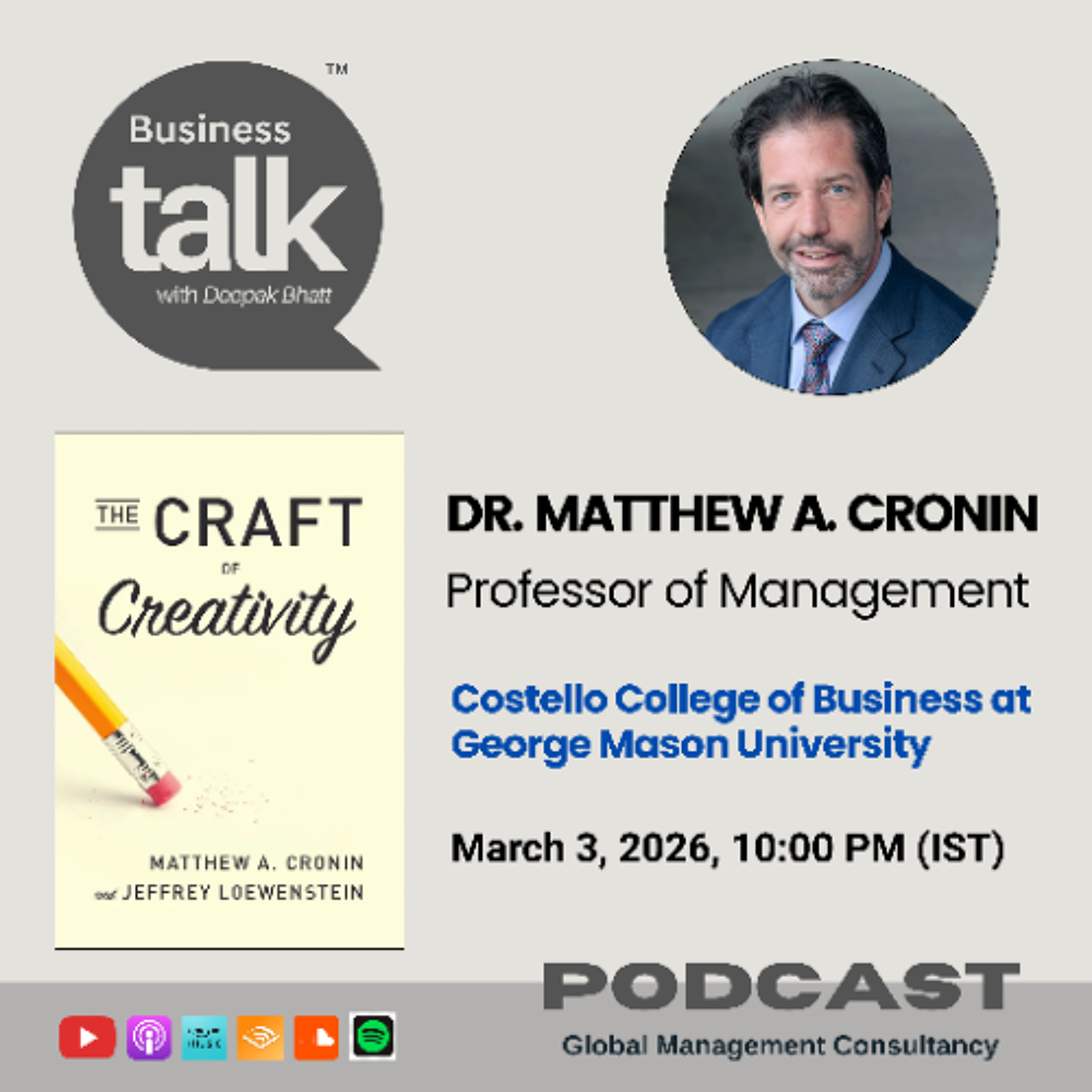 Stop Chasing the 'Aha!' Moment - Rethinking Creativity with Dr. Matthew Cronin episode artwork