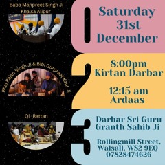 New Years Eve Kirtan Darbar 2023