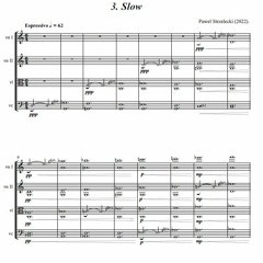 Pawel Strzelecki: 3. Slow [String Quartet No. 15 "Hommage to Górecki" (2022)]..