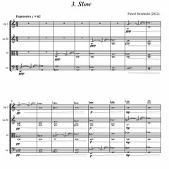 Pawel Strzelecki: 3. Slow [String Quartet No. 15 "Hommage to Górecki" (2022)].