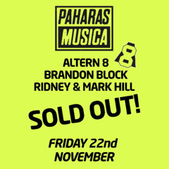 Brandon Block & Ridney DJ Set • Paharas Musica Charity Night • 22nd Nov 2024
