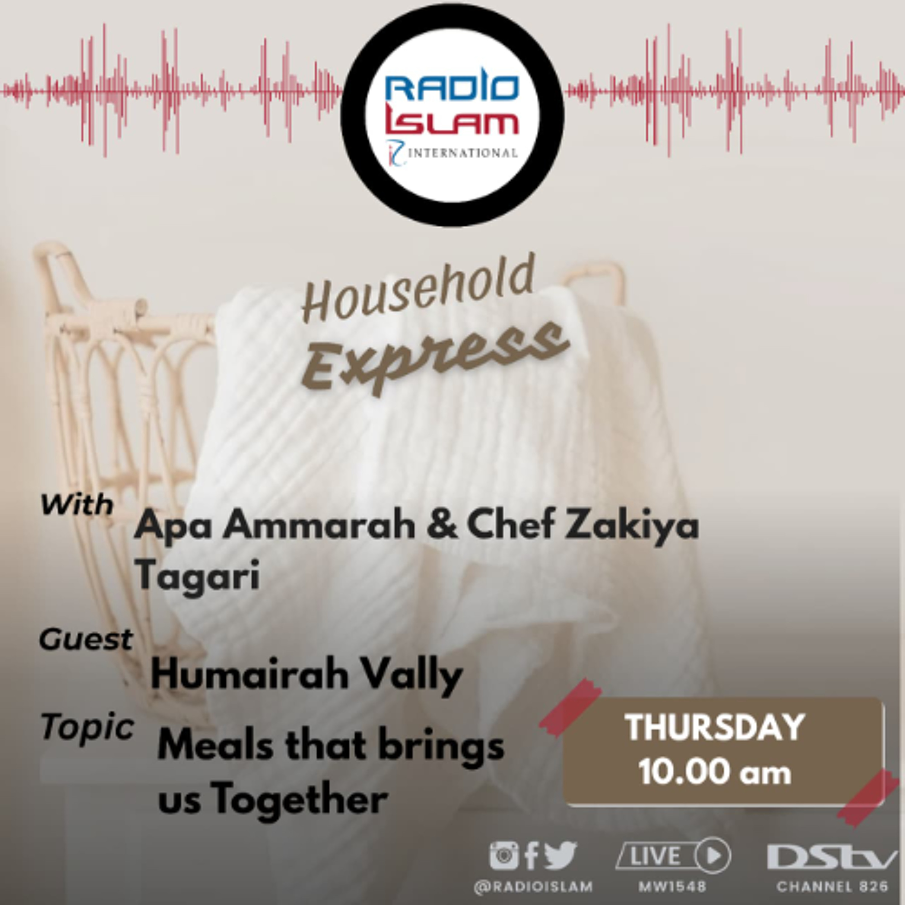 Household Express: Meals that brings us Together Guest: Humairah Vally
