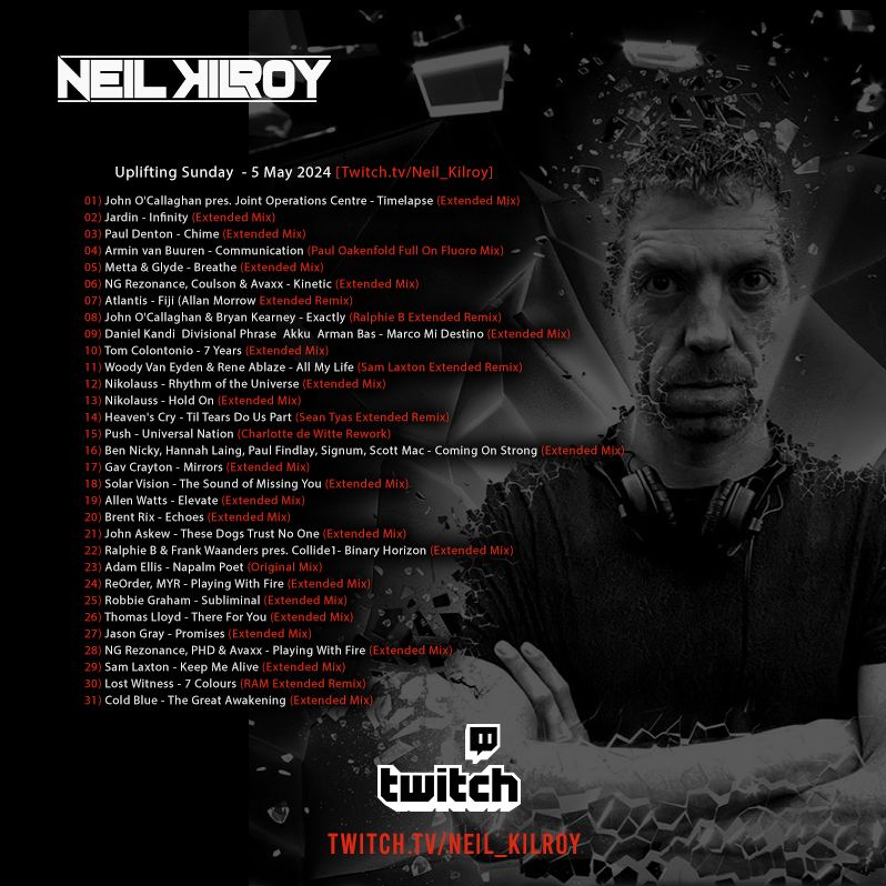 Neil Kilroy - Uplifting Sunday - 05 - May - 2024 [twitch.tv/neil_kilroy] episode artwork