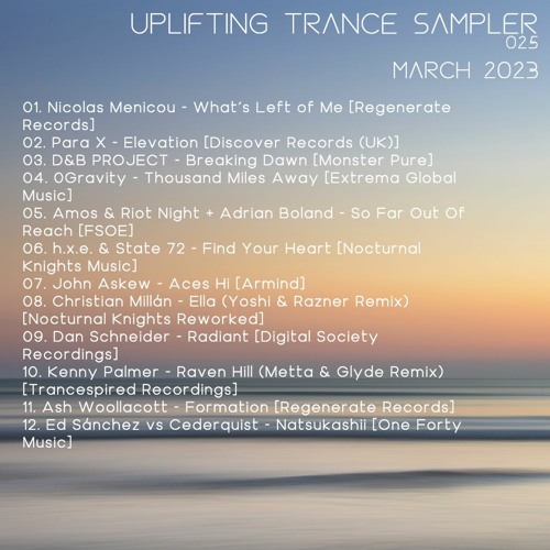 Uplifting Trance Sampler 025 (March 2023)