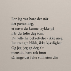Bare når det passer deg